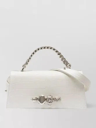 Alexander McQueen jewel mini shoulder bag leather hardware