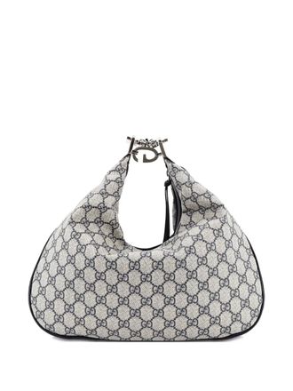 Gucci Attache Shoulder Bag GG Coated Canvas Medium hobo bag - Blauw