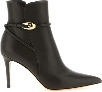 Gianvito Rossi Jungle Mamba Ankle Boots - female - Gianvito Rossi - Heeled Boots - Brown - 5 1/2 UK - Shoes