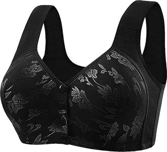 Generic Front Closure Bras for Older Women Backless Padded Bras Women 32 D Full Coverage Bra Womens Lingerie Sets Push Up Bras No Wire Maternity Bras Bigger B
