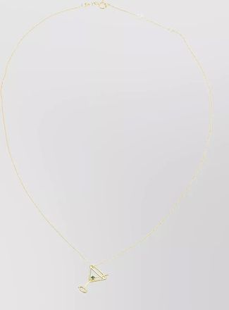 Aliita martini esmeralda pendant chain link necklace