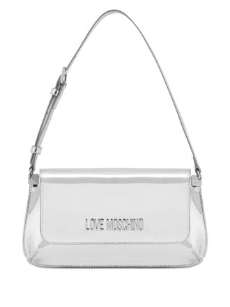Love Moschino Schoudertas met logo - Zilver