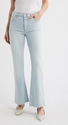 Frame Denim The Icon Raw Hem Flare Jeans in Preen Raw After at Nordstrom, Size 30