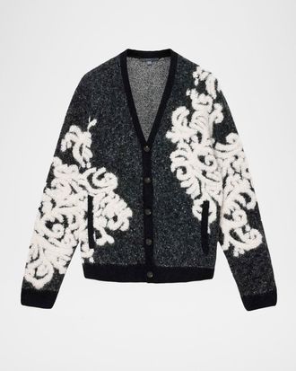 John Varvatos Men & apos;s La Morra Filigree Cardigan