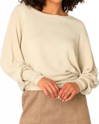 Yest Celine Sweater In Sandy White