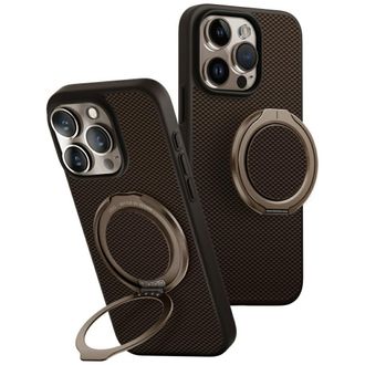 OEM Funda Uniq Keva Air Para Iphone 16 Pro Magclick Charging Gripfit Marr&oacute;n