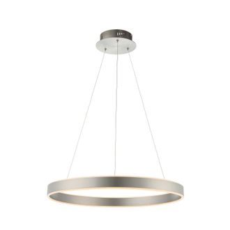 Loops Ceiling Pendant Light Matt Nickel & Frosted Acrylic 43W LED Bulb Included in Metallics