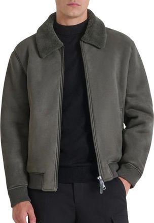 Antony Morato Jas Regular Fit van gebreid materiaal - Heren - Bomber jackets - Groen - L - Polyester - Jassen