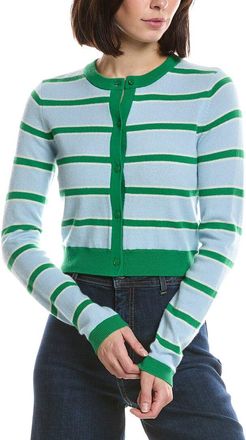 Alice & Olivia Alice + Olivia Dollie Striped Cashmere Cardigan