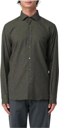 Brooksfield Casual overhemd met patroon - Heren - Casual Overhemden - Groen - L - Overhemden