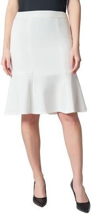 Kasper Flounce Hem Skirt in Lily White at Nordstrom Rack, Size 12P