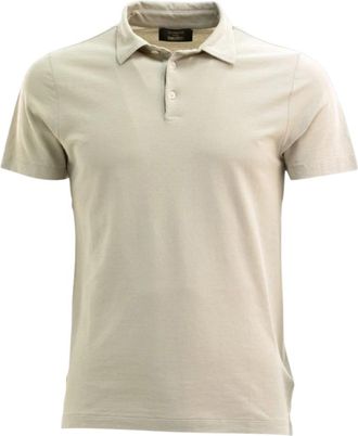 Zanone Polo MC - Heren - Polos - Beige - 4XL - Tops