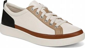 Vionic Womens Winny Sneaker In Ivory/black