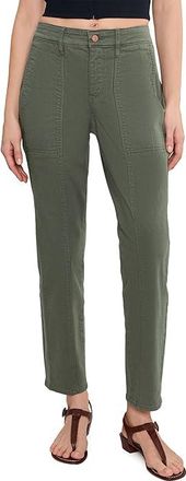 NYDJ Margot Girlfriend Womens Jeans Desert Green : 14 29, Cotton/Denim/Elastane