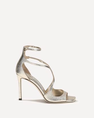 Jimmy Choo London Azia glitter Sandals Female 40