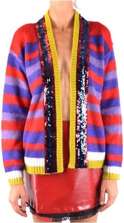 Pinko Slideerb Sweater - Dames - Vesten - Veelkleurig - S - Pailletten - Truien & Vesten