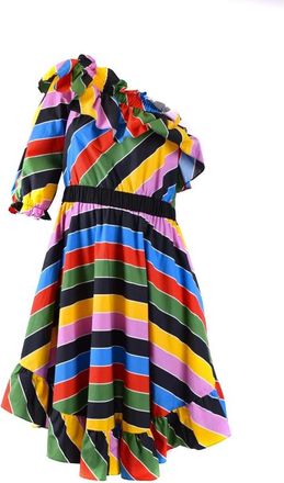 Philosophy di Lorenzo Serafini Elegante Avondjurk voor Vrouwen - Dames - Korte kleedjes - Veelkleurig - M - Kleedjes