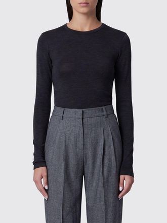 R&oacute;he Maglia girocollo slim fit in pura lana con maniche lunghe