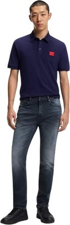 HUGO BOSS Hugo Heren 708 Denim Faded Slim-fit Jeans (Medium Blauw)