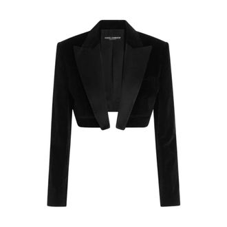 Dolce & Gabbana Spencer Tuxedo Jacket - Jackets - Mujer - Negro - S