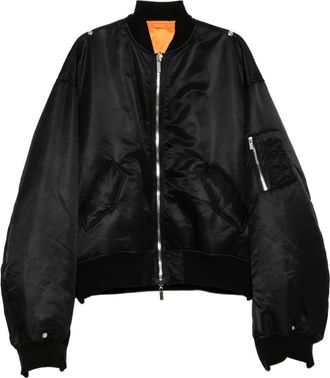Comme Des Gar&ccedil;ons Bomber con zip - Nero