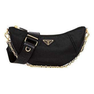 Prada (WMNS) PRADA FW25 Demi-Lune Shoulder Bag Black 1BH222-R064-F0002