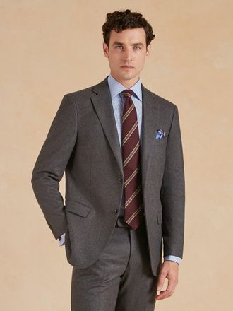 Oliver Brown Unstructured Jacket Drago Flannel - Dark Grey