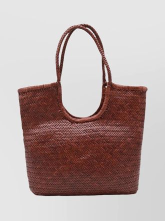 Dragon Diffusion woven texture tote bag with dual handles