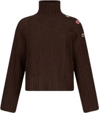 Liu Jo Midi Jurken - Dames - Coltruien - Bruin - XL - Truien & Vesten