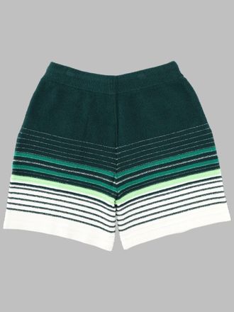 Casablanca Boucl&eacute; Cotton-Blend Shorts - Green