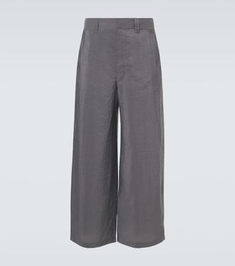 Christophe Lemaire Silk-blend barrel-leg pants