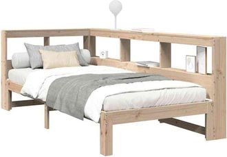 vidaXL Bookcase Bed without Mattress 100x200 cm Solid Wood Pine vidaXL