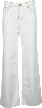 L'autre Chose Katoenen Jeans - Heren - Loose Fit Jeans - Wit - W40 - Katoen - Jeans