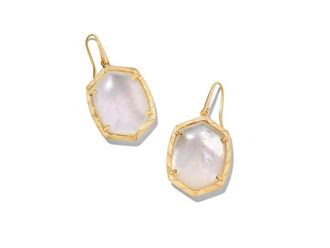 Kendra Scott Daphne Drop Womens Earrings Earring Gold Ivory Mother Of Pearl, Brass