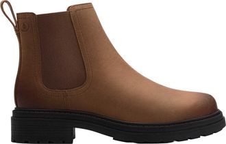 Clarks Premium Womens Orinoco3 Lane Chelsea Boot, Walnut Leather, 4.5 UK
