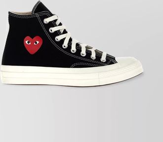 Comme Des Gar&ccedil;ons Comme des Gar&ccedil;ons - canvas heart-print high-top sneakers