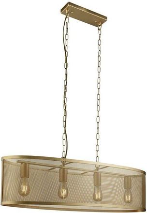 Searchlight Searchlight Fishnet - 4 Light Bar Pendant Mesh Matt Gold, E27