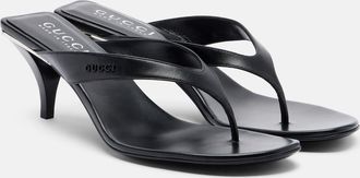 Gucci Vittoria leather thong sandals