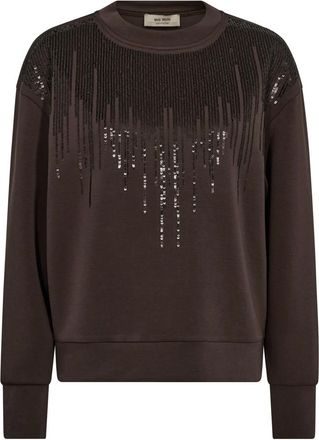 Mos Mosh MOS Mosh, Hoodies & sweatvesten, Dames, Bruin, S, Sweatshirts