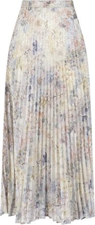 Golden Goose Floral Pleated Maxi Skirt - Multicolor