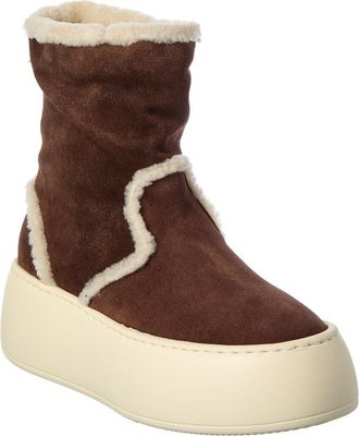 Giuseppe Zanotti Alma Suede & Shearling Platform Boot