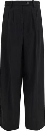 GCDS Gcds - Wijde Pantalon - Dames - Broeken - Zwart - Maat: L