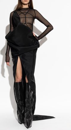 Rick Owens Transparent Top, Womens, Black