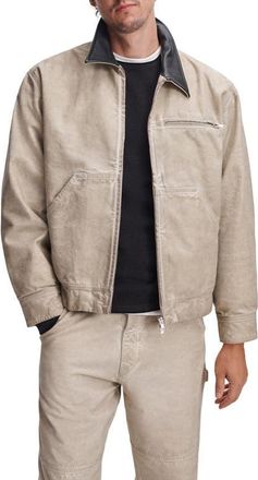 Rag & Bone Denim Workwear Jacket in Oil Wash at Nordstrom, Size X-Large