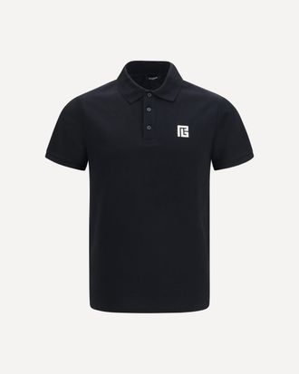 Balmain PB embroidered logo Polo Male XL