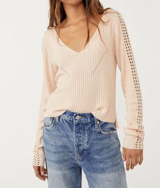 Free People Starlight Tunic Sweater In Hushed Grain