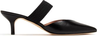 Malone Souliers 45mm Maisie mules - women - Leather/Leather/Leather/Fabric - 38.5 - Black