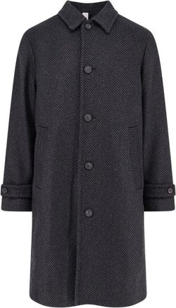 Hev&ograve; Cappotto Loconia - - Coats - Uomo - Grigio - L