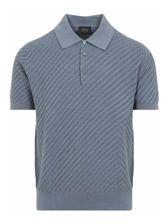 Brioni Cotton And Silk Polo
