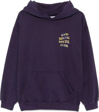 ANTI SOCIAL SOCIAL CLUB Felpa Mind Games Weathered con cappuccio - Viola
